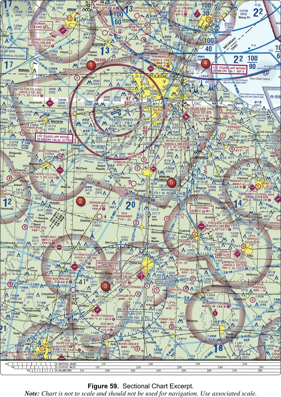 Sectional excerpt: Toledo, OH Class C / Findlay / Bowling Green